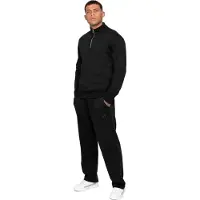 Enzo Milano | Herr Halvdraget Sweatshirt Träningsoverall Set
