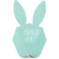Mobility On Board MOB Väckarklocka med nattlampa Ljusblå Rabbit