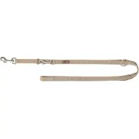 Trixie Laisse pour Chien - TRIXIE - Premium - Réglable - Sable Taupe - Nylon Multi-positions