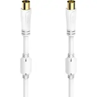 Hama Cable Antenna 100dB White 5.0m