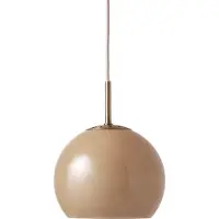 Frandsen Taklampa , Ball, dimbara, Brun / rost, Matsal, Glas