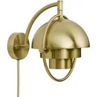 Gubi Design vägglampa Multi-Lite, dimbar, Mässing / guld, Vardagsrum / matsal, Mässing, Design, Vägglampa, vägglampa inomhus