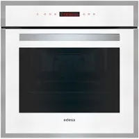 Edesa EOE-7050 WH - Ugn - inbyggd - fördjupning - bredd: 56 cm - djup: 55 cm - höjd: 58 cm - med självrengöring - Klass A - vit/rostfritt stål