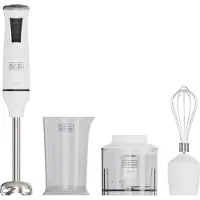 Black & Decker BXHBA750E, Immersionsmixer, 750 W, Vit