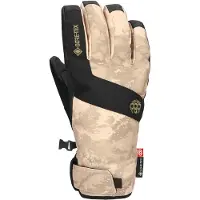 686 - Skidhandskar - M Gore-Tex Linear Under Cuff Glove Limestone Hemisphere Print för Unisex - Storlek M - Beige