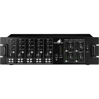Monacor PA-4040 ELA-förstärkare 40 W 4 kanaler 4 zoner