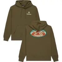 Element - Sweatshirts - Epic Hooded Sweatshirt Kalamata för UnisexBomull - Storlek L - Khaki