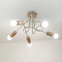 Helam Taklampa Oxford , dimbar, Creme / bärnsten, Vardagsrum / matsal, Metall, Modern, Taklampa