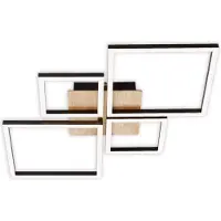 Briloner LED taklampa Frame, dimbar, Svart, Vardagsrum / matsal, Metall, Modern, LED-taklampa