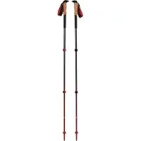 Black Diamond trekkingstavar Pursuit S/M, träningsutrustning (grå/röd, 1 par, 100–125 cm)