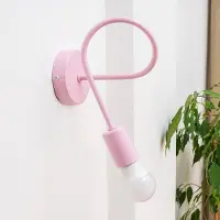 Helam Vägglampa Oxford , dimbar, Violett / rosa / rosè, Vardagsrum / matsal, Metall, Modern, Vägglampa, vägglampa inomhus