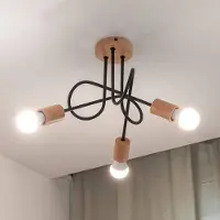 Helam Taklampa Oxford , dimbar, Svart, Vardagsrum / matsal, Metall, Modern, Taklampa