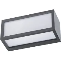 G&L Vägglampa utomhus 400157, Svart, Aluminium / grå / zink, Utomhusvägglampa