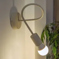 Helam Vägglampa Oxford , dimbar, Creme / bärnsten, Vardagsrum / matsal, Metall, Modern, Vägglampa, vägglampa inomhus