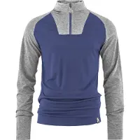 Bula Men's Retro Merino Wool Halfzip Sweater Sblue
