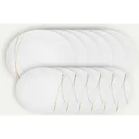 Fyrklövern Sensation tallriksset 12 delar, 6 pers Servis Tallrikar set