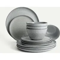 Fyrklövern Pepper tallriksset 12 delar, 4 pers Servis Tallrikar set