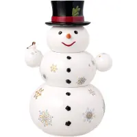 Villeroy & Boch Christmas Toys Memory Snowman Burk - Förvaringsburkar & lock Porslin Vit