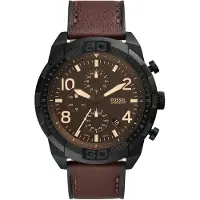 Fossil Quartz Chronograph Herrklocka Brunt läderarmband FS5875