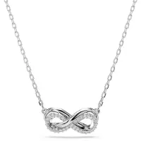 Swarovski Hyperbola Infinity Symbol Hänge Kubisk Zirkonia Rodiumpläterad Imitationskristall Halsband Damhalsband Silver 5687265 Box (Random Color)