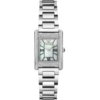 Giorgio Armani Analog klocka svart / silver / vit