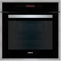 Edesa EOE-7050 BK - Ugn - inbyggd - fördjupning - bredd: 56 cm - djup: 55 cm - höjd: 59 cm - med självrengöring - Klass A - svart/rostfritt
