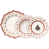 Villeroy & Boch Toy's Delight Tallrik 12-pack - Jultallrikar Porslin Vit