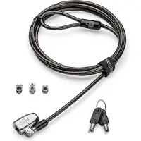 Kensington ClickSafe 2.0 Universal Keyed Laptop Lock - Lås för säkerhetskabel - 1.8 m