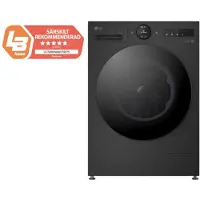 LG 9 kg Tvättmaskin(Svart) - Energiklass A, LCD-vred, Auto Dose, TurboWash360, AI DD, Smart Diagnosis med Wi-Fi - F4X7509TBB