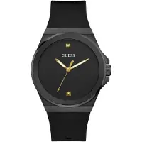 GUESS Analog klocka 'Vinyl' guld / svart