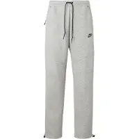 Nike Byxa 'TECH FLC' ljusgrå / svart