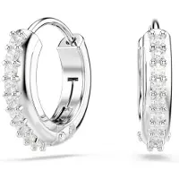 Swarovski Örhängen 'Matrix' silver / transparent