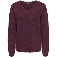 ONLY Tröja 'ONLCAMILLA' vinröd