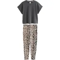 Next Pyjamas beige / brun / mörkgrå / svart