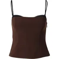 Abercrombie & Fitch Topp mörkbrun / svart