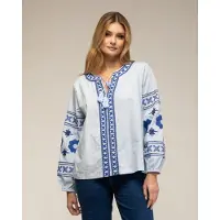 Tantra Topp med etniskt broderi