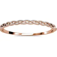 MYC Paris Flätade armband - Rose Gold och Crystal