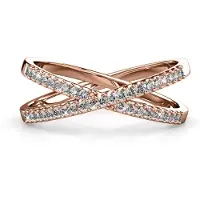 MYC Paris X-ring - roséguld och kristall