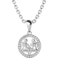 MYC Paris Gemini Zodiac Hängen - Silver och Kristall