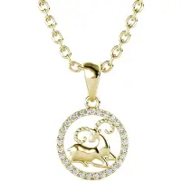 MYC Paris Aries Zodiac Hängen - Guld och Kristall