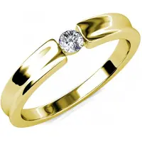MYC Paris Simplicity Ring - Guld och kristall