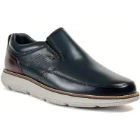 POD Fowler Läder Herr Navy Loafers