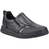 Hush puppies Sergio Läderherrarnas Svarta Loafer