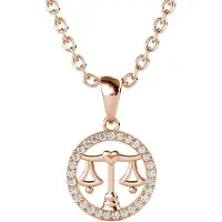 MYC Paris Libra Zodiac Hängen - Rose Gold och Crystal