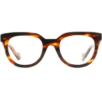 Moncler Runda Unisex Glänsande ljusbruna glasögon