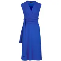 Conquista Royal Blue Jersey Empire Line Klänning