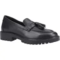 Hush puppies Abigail Senior Flickors Svarta Mockasiner I Läder