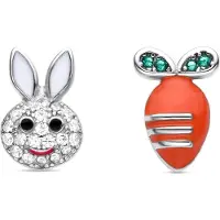 Luxenter 925 Sterling Silver rodiumpläterade örhängen - Rabbit