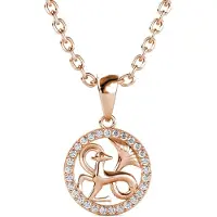 MYC Paris Stenbocken Zodiac Hängen - Rose Gold och Crystal