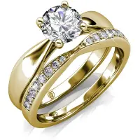 MYC Paris Prestige Ring - Guld och kristall